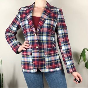 Vintage Plaid Blazer